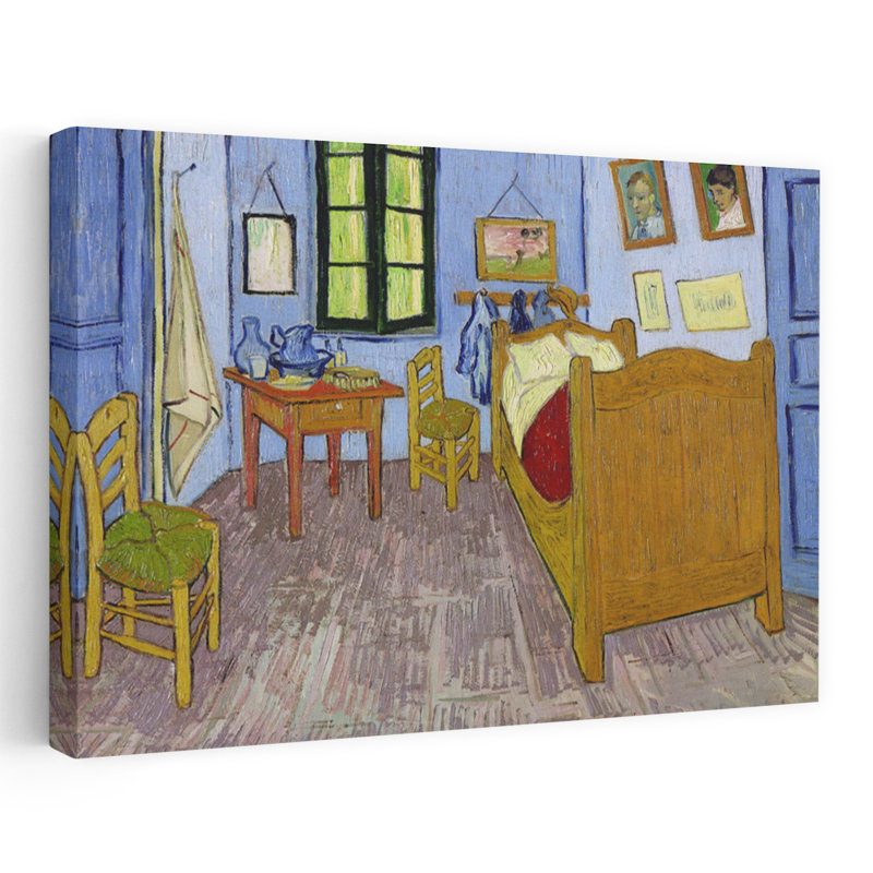 Chambre à coucher à Arles, troisième version, septembre 1889, impression d'art classique de paysage coloré et vibrant