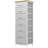 Tall Dresser For Bedroom, Storage Dresser Organizer With 7 Fabric Drawers, Nightstand Furniture In Closet, Entryway, Hallway,Light Gray-1068769554