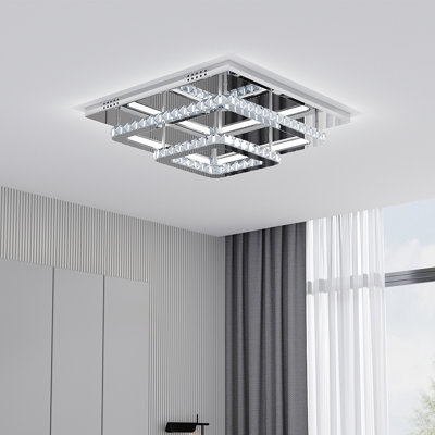 Alveria 2-Light 50cm Square LED Integrated Flush Mount