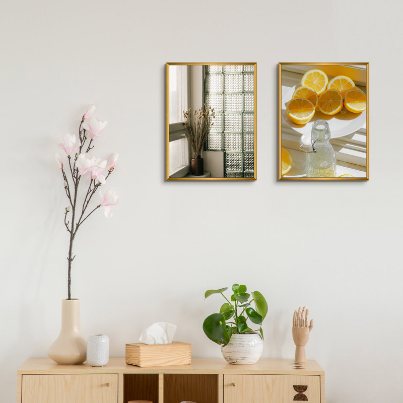 Cadre photo en métal avec passe-partout - Basics by Wayfair ™, Bronze, 12 po x 16 po emmêlé à 8,5 po x 11 po
