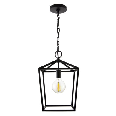 Luminaire suspendu lanterne 1 lumière Halle