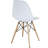 White Mid-centry Pyramid Base Dining Chairs