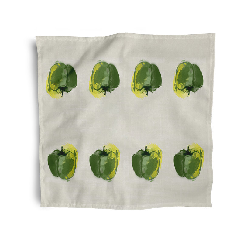 Lorenco Polyester Square Napkin, Green