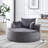 Compression Sofas, 55 Inch Chenille Foam Modern Sleeper Chair for Home