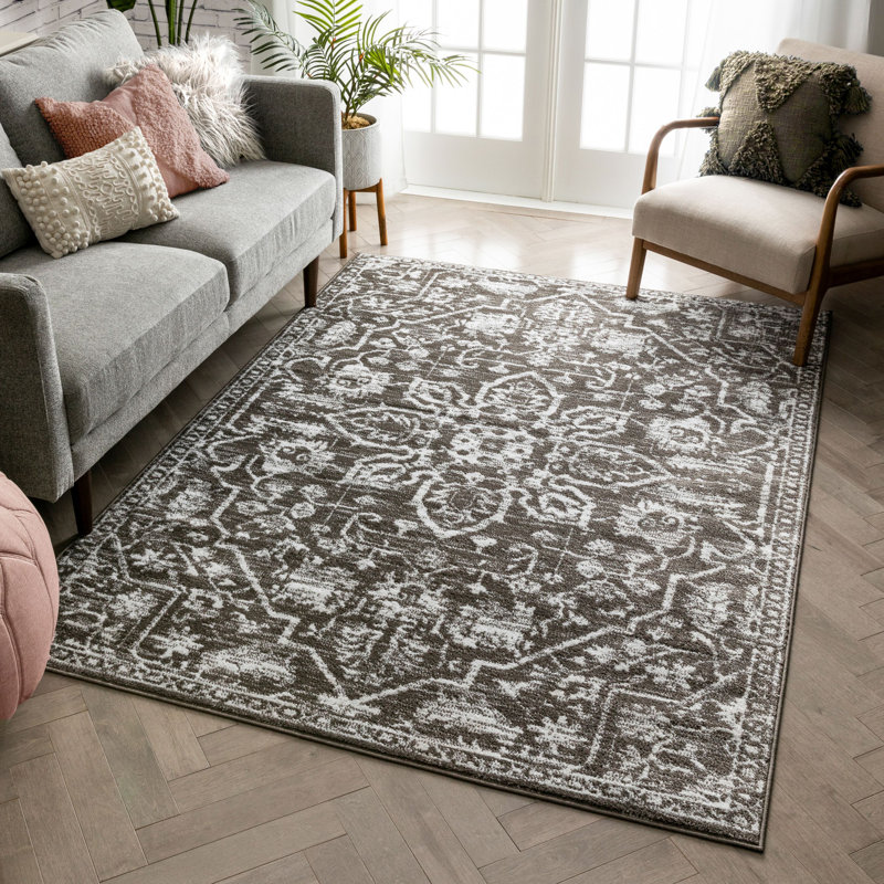 Dazzle Oriental Synthetic Area Rug, Rectangle 160 x 220cm