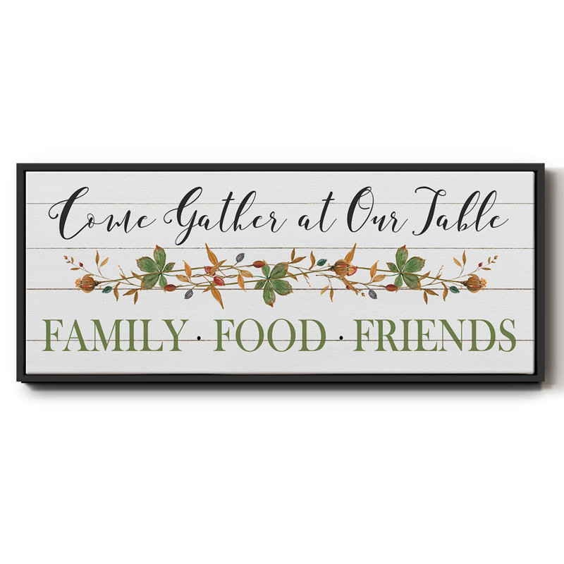 Feeding Friends I- Framed Canvas