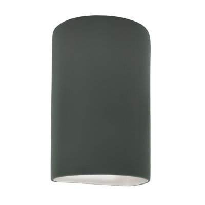 Nomad Single Light Cylinder Outdoor Ceramic Wall Light