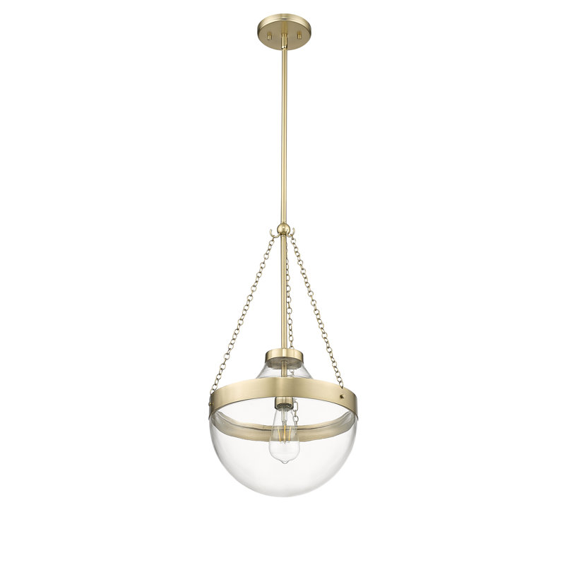 Marama 1 - Light Teardrop Pendant, Modern Gold