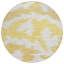Tapis rond 8 po beige et beige