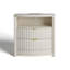Modern Bedside Tables With Human Sensor Light, Charging Station, Lockable Drawer-591500569
