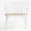 Banc en fonte d'aluminium avec coussin-1041270317
