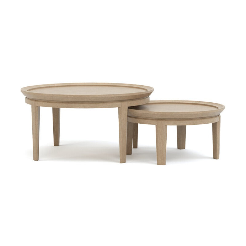 Maidstone Glass Coffee Table, 18" H x 36" L x 36" W, Sandbank