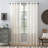 Akari Slub Textured Linen Blend Semi Sheer Grommet Curtain Panel-32960497-32960498