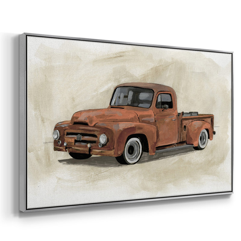 Pickup IV, reproduction d'art sur toile, H 17 po x l 25 po x P 2 po, Argent
