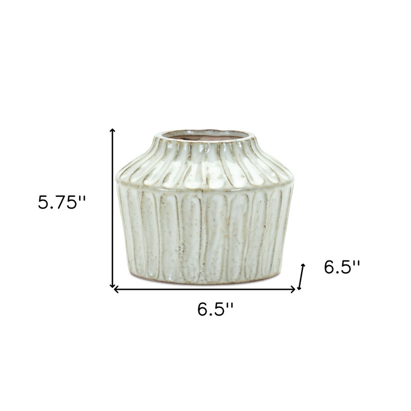 Vase de table ivoire ivoire