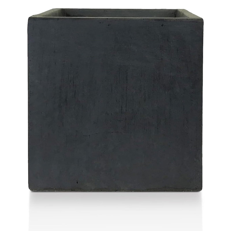 Planter Box, Dark Grey, 40.5cm H x 40cm W x 40cm D