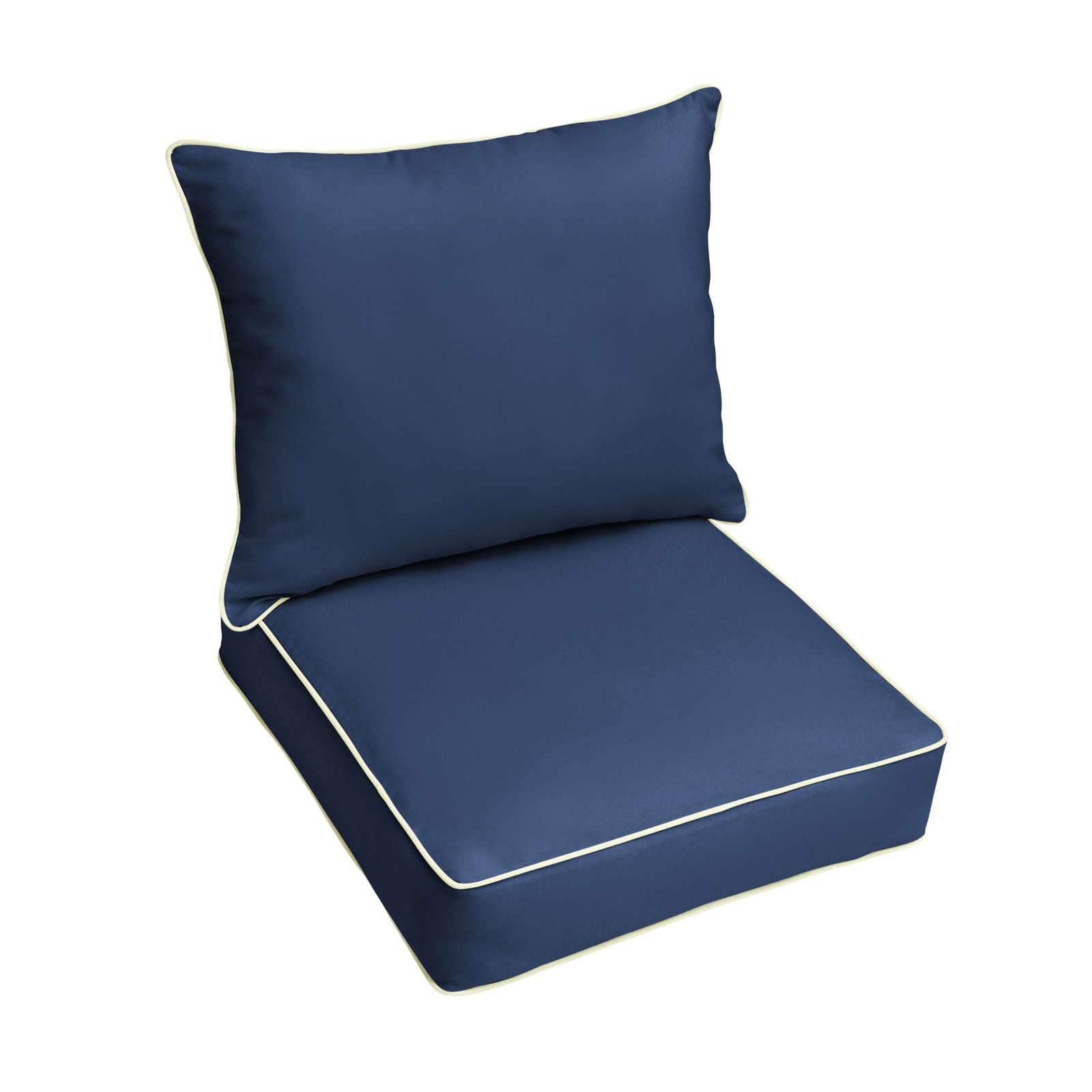 Warrick Sunbrella Outdoor Lounge Chair, Canvas Taupe Sunbrella® Canvas, 5" H x 25" W x 25" D