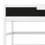Lit mezzanine simple en bois avec bureau, tableau noir, boîte de rangement, tablette et 3 tiroirs-104471044