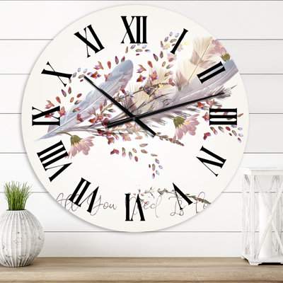 Horloge murale bohème et éclectique