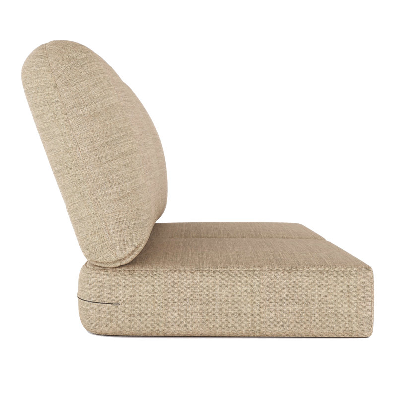 Indoor/Outdoor Sunbrella® Seat/Back Cushion, Cast Ash Sunbrella® Plainweave