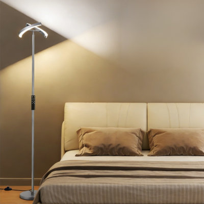 74" Dual Led Floor Lamp With Remote Control