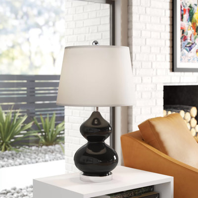 Lampe de table en verre Courtney