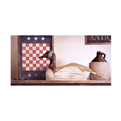 Ray Hendershot CHECKERS AND SLATS Canvas Art