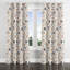 Rideaux Modern Window - rideau à œillets à motif floral bleu Boho - 1 panneau-1372414319-1372414314