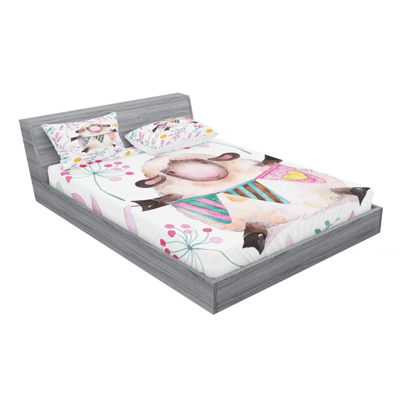 Microfiber Sheet Set, Full/Double Sheet Set with Fitted Sheet