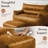 Compression Pre-Filled Leathaire Bean Bag Chairs Loveseat