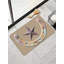 Horseshoe And Star Pattern Bath Mat For Bathroom, 16 X 24