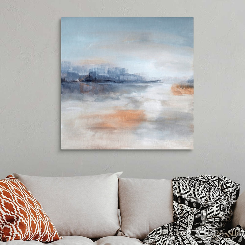 Aqua Terra - reproduction d'art sur toile, Toile tendue, H 36 po x l 36 po x P 1,25 po