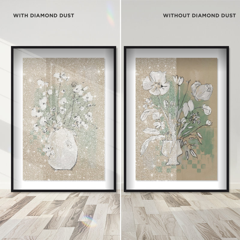 Spring Energy Set by Oliver Gal, 16.5" H x 11.5" W, Black Shadowbox