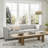 Enigma Upholstered Comfortable Sofa with Channel Tufting, Armrest, Metal Legs-88421996