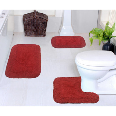 Radiant Collection 100% Cotton Bath Rug with Spray Latex Backing