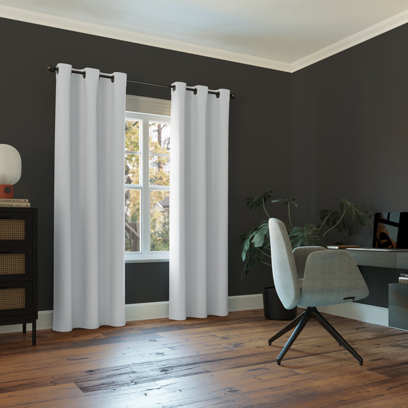 Blackout Grommet Curtain Panel - Basics by Wayfair™, Oyster White, 40" W x 54" L