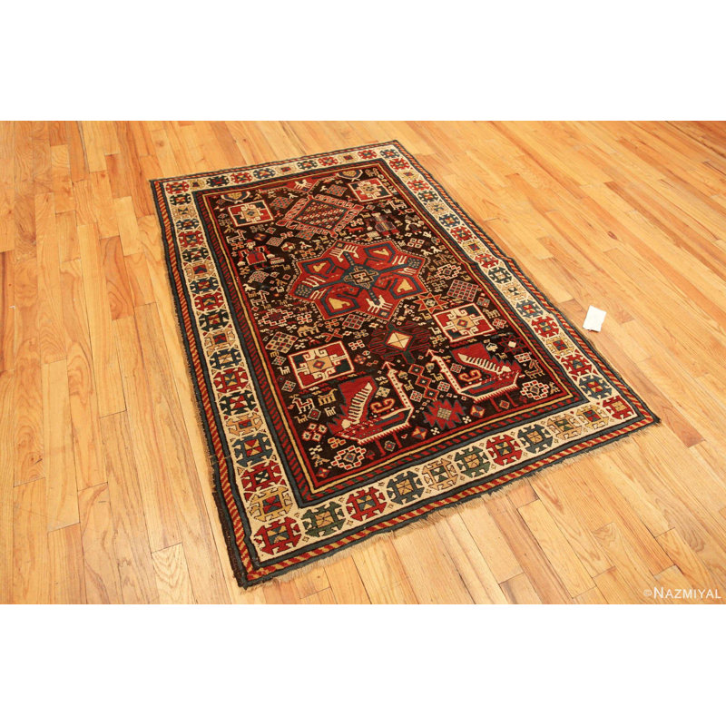 One-of-a-Kind Rectangle 4'8" X 6'3" Hand Knotted Area Rug