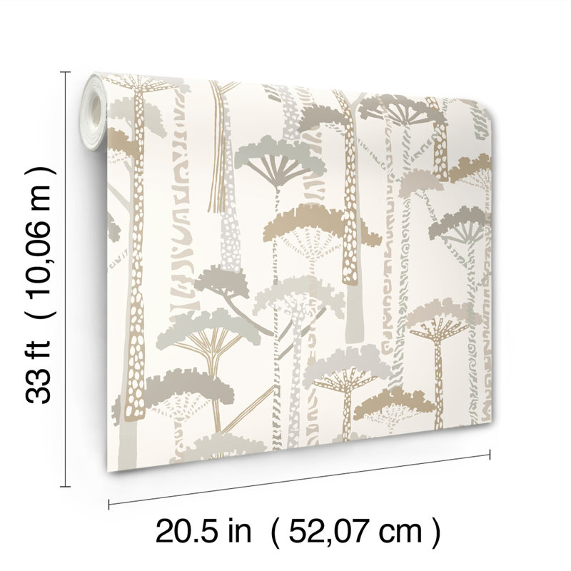 Unify Indigo Forest Wallpaper, Gold
