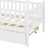 Wooden House Bed with Trundle-126131858-126131857