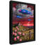 OVNI rétro et art mural noir, reproduction de paysage rétro surréel-1032678398