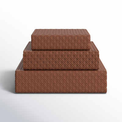 Vanora Faux Leather Book Shaped Decorative Box