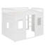 Lit mezzanine avec échelle en pin massif-311163851-311163850