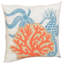 Coussin Coastal Applique Sea Life and Coral