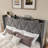 Modern Tufted Velvet Upholstered Bed With Charging Station & Storage Shelf ,No Box Spring Needed-52729270-52729265