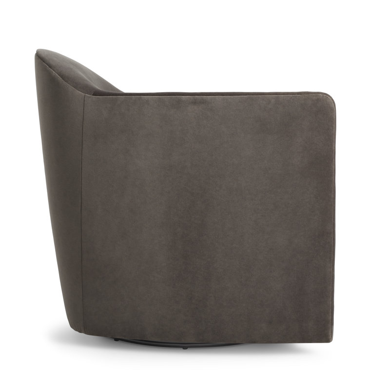 About Face Swivel Armchair, Storm Velvet Velvet
