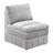 6Pc Modular - Modern Suede Fabric Graphite Color Back Sectional Granite Cushion