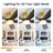 42 Inch Flush Mount Ceiling Fans With Led Light 22W And Remote Control 5 Abs Fan Blades For Bedroom Patio-1245027659-1245027637
