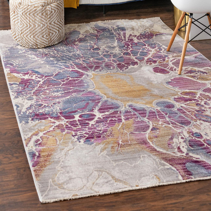 Tapis Red Barrel Studio® Imersion Deepa, Rectangle 2 pi x 3 pi