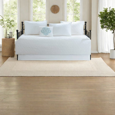 Premium 6-piece Reversible Cotton Bedding Sets, Classic Style For Guest Rooms