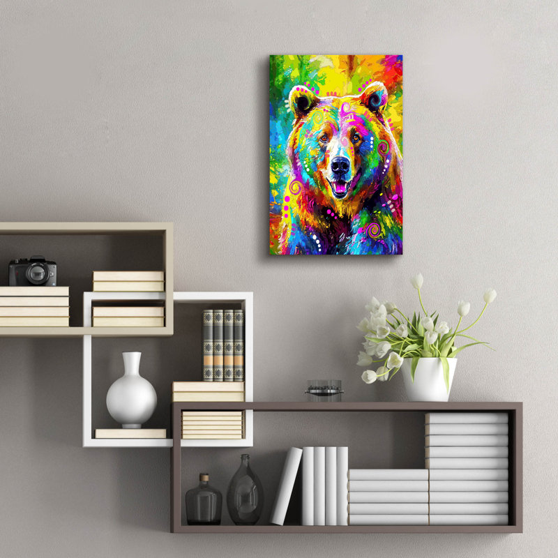 «The Majestic Grizzly» par Dean Russo, H 24 po x l 16 po x P 0,2 po